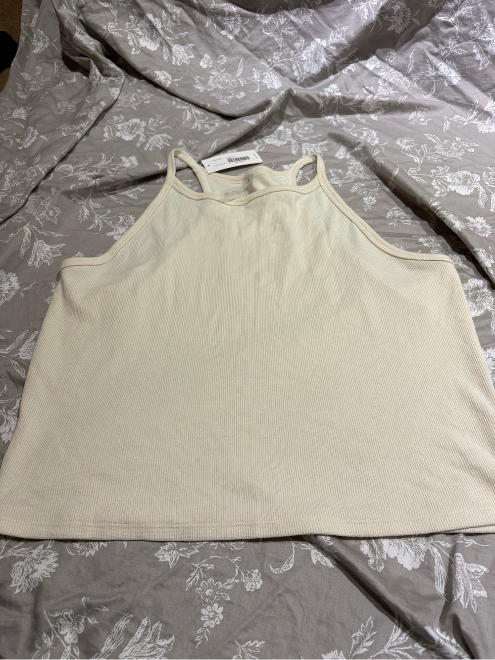NWT Outdoor Voices rib tank XXXL ivory